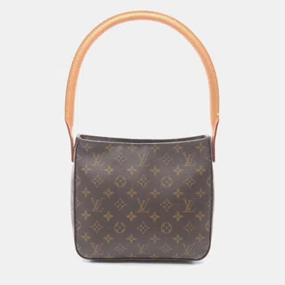 Pre-owned Louis Vuitton Looping Mm One Shoulder Bag Monogram Brown