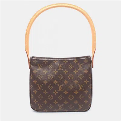 Pre-owned Louis Vuitton Looping Mm One Shoulder Bag Monogram Brown