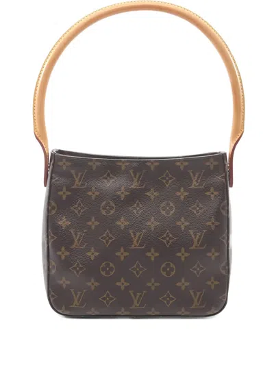 Pre-owned Louis Vuitton Looping Monogram Shoulder Bag In Brown