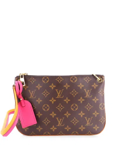 Pre-owned Louis Vuitton Lorette Handbag Monogram Canvas Crossbody Bag In Brown