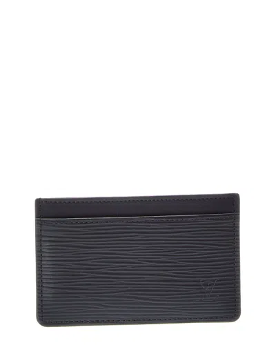 Pre-owned Louis Vuitton Porte Carte Leather Wallet (authentic Pre-loved)