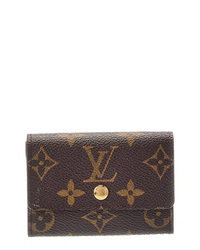 Pre-owned Louis Vuitton Porte-monnaie Plat Canvas Coin Purse (authentic  Pre-loved)