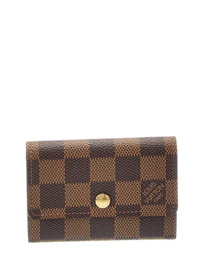 Pre-owned Louis Vuitton Porte-monnaie Plat Canvas Coin Purse (authentic  Pre-loved)
