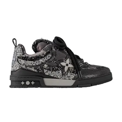Pre-owned Louis Vuitton Skate Sneaker 'black Swarovski Monogram' | Men's Size 8