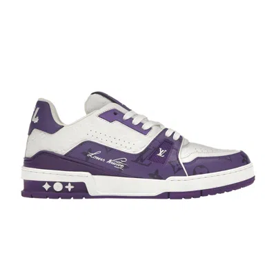 Pre-owned Louis Vuitton Trainer Low '#54 Mini Monogram - Violet' | Purple | Men's Size 8.5
