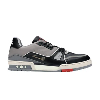 Pre-owned Louis Vuitton Trainer Low 'black Grey' | Men's Size 5.5