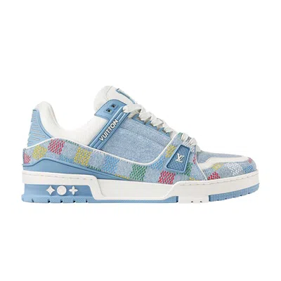Pre-owned Louis Vuitton Trainer 'lvers Damier' | Blue | Men's Size 9