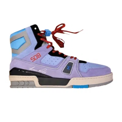 Pre-owned Louis Vuitton Trainer Sneaker Boot 'purple' | Men's Size 8