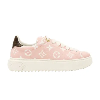 Pre-owned Louis Vuitton Wmns Time Out Sneaker 'pink Monogram' | Women's Size 3