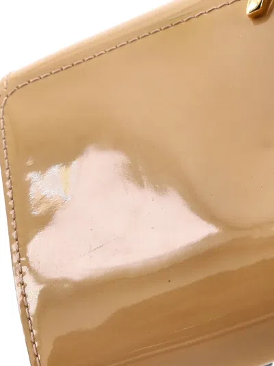 Pre-owned Louis Vuitton Louise Patent East West Clutch Bag In Neutral