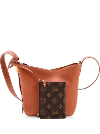 Pre-owned Louis Vuitton Low Key All In Hobo Leather Bb Shoulder Bag In Brown