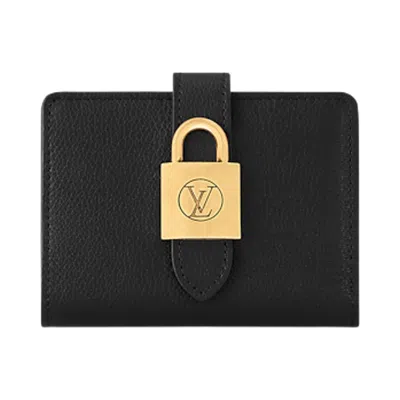 Pre-owned Louis Vuitton Low Key Compact Wallet 'black Calfskin Leather' | Women's Size Onesize