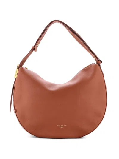 Pre-owned Louis Vuitton Low Key Cookie Handbag Leather Mm Shoulder Bag In Brown