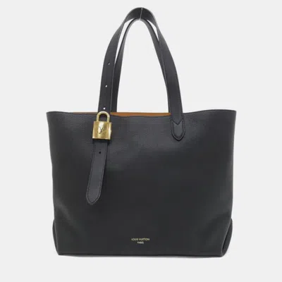 Pre-owned Louis Vuitton Lowkey Cabas Mm Handbag In Black