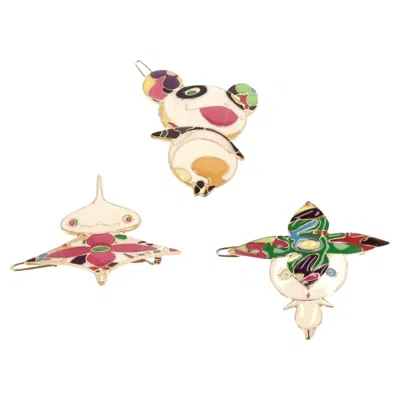 Pre-owned Louis Vuitton Ltd Edition Takashi Murakami Collection Hair Clips In Multi