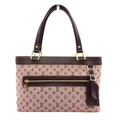 Pre-owned Louis Vuitton Lucile Red Canvas Tote Bag ()