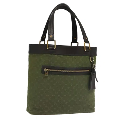 Pre-owned Louis Vuitton Lucille Khaki Canvas Tote Bag ()
