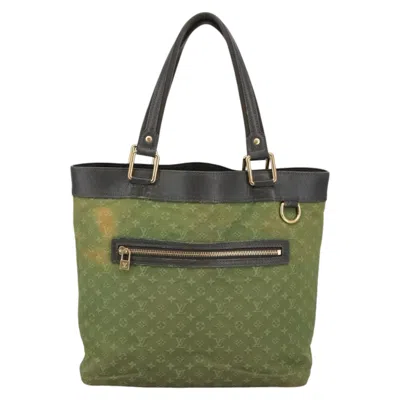 Pre-owned Louis Vuitton Lucille Khaki Canvas Tote Bag () In Brown