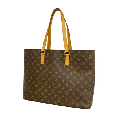 Pre-owned Louis Vuitton Luco Brown Canvas Tote Bag ()