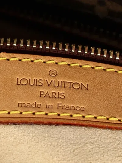 Pre-owned Louis Vuitton Luco Handbag Monogram Canvas Tote Bag In Brown