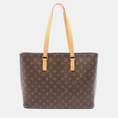 Pre-owned Louis Vuitton Luco Monogram Canvas Brown Tote