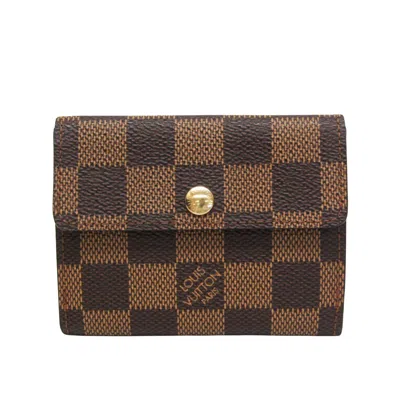 Pre-owned Louis Vuitton Ludlow Brown Canvas Wallet  ()