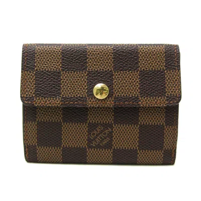 Pre-owned Louis Vuitton Ludlow Brown Canvas Wallet  ()