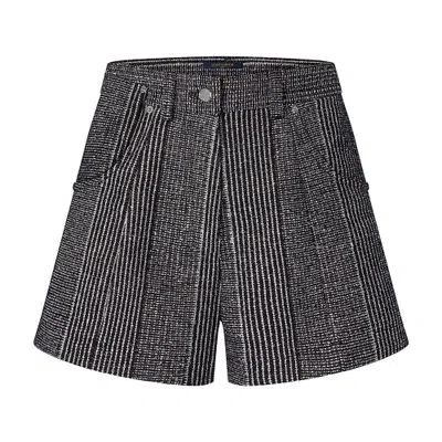 Louis Vuitton Lurex Stripes Shorts In Blue