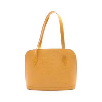 Pre-owned Louis Vuitton Lussac Epi Tassi Shoulder Bag Leather Yellow