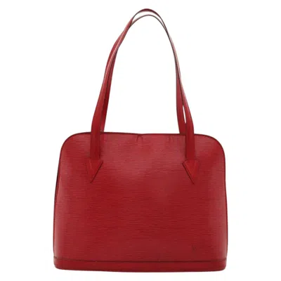 Pre-owned Louis Vuitton Lussac Red Leather Shoulder Bag ()