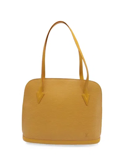 Pre-owned Louis Vuitton Lussac Tote Bag In Yellow