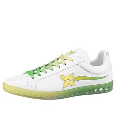 Pre-owned Louis Vuitton Luxembourg Samothrace Trainers 'white Yellow Green' In Multi