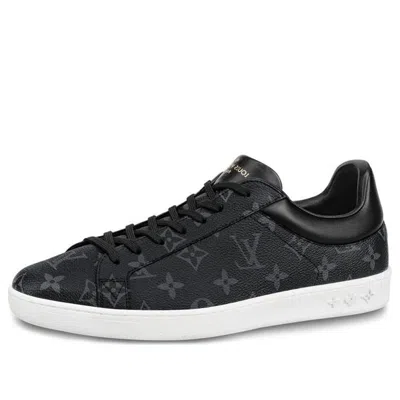 Pre-owned Louis Vuitton Luxembourg Sneakers 'black Logo Monogram'