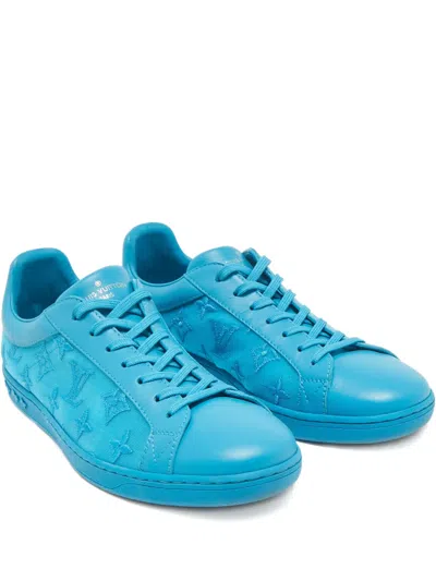 Pre-owned Louis Vuitton Luxembourg Sneakers In Blue