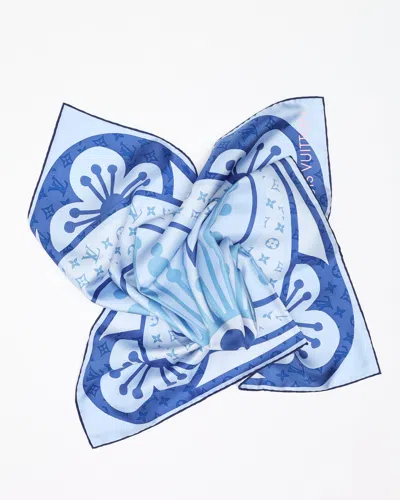 Pre-owned Louis Vuitton Lv 70 Silk Scarf