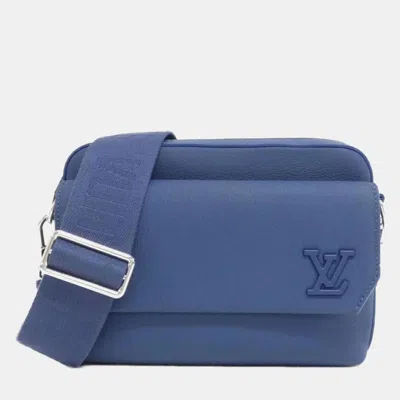 Pre-owned Louis Vuitton Lv Aerogram Fastline Messenger Shoulder Bag In Blue