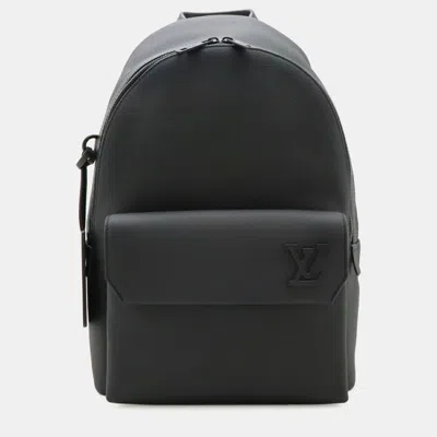 Pre-owned Louis Vuitton Lv Aerogram Takeoff Backpack Leather Noir Black