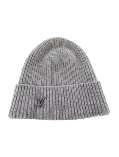 Pre-owned Louis Vuitton Lv Ahead Beanie In Gray