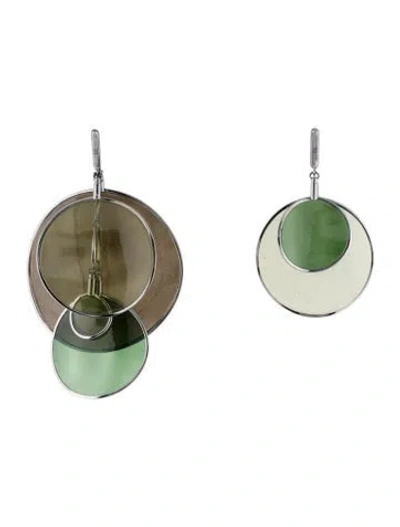 Pre-owned Louis Vuitton Lv & Chips Drop Earrings In Multicolor