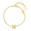 Louis Vuitton Lv & Me Bracelet, Letter X In Gold