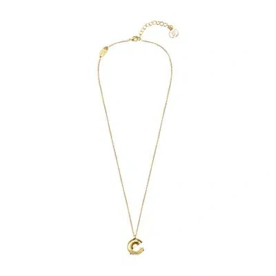 Louis Vuitton Lv & Me Necklace, Letter E In Gold