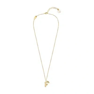Louis Vuitton Lv & Me Necklace, Letter F In Gold