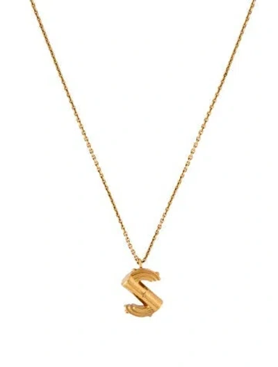 Pre-owned Louis Vuitton Lv & Me 's' Pendant Necklace, 23.75" In Multi