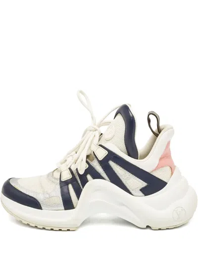 Pre-owned Louis Vuitton Lv Archlight Sneakers In White