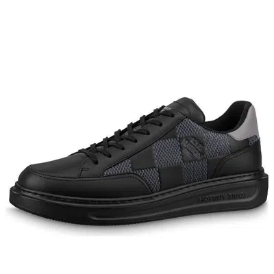 Pre-owned Louis Vuitton Lv Beverly Hills Sneakers 'blackcplaid' In Multi