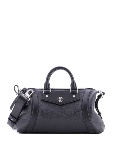 Pre-owned Louis Vuitton Lv Biker Bag Leather Pm Satchel In Black