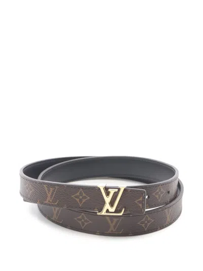Pre-owned Louis Vuitton Lv-buckle Belt In Brown