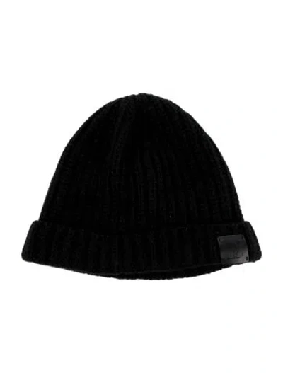 Pre-owned Louis Vuitton Lv Cashmere Beanie In Black
