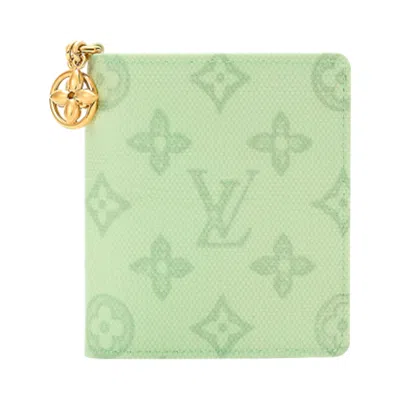 Pre-owned Louis Vuitton Lv Charms Pocket Wallet 'monogram Origine Vert Asnières Canvas' | Green | Women's Size