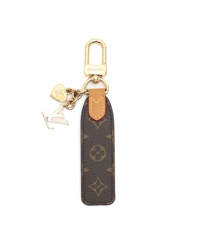 Pre-owned Louis Vuitton Lv Cherished Tab Key Holder In Brown